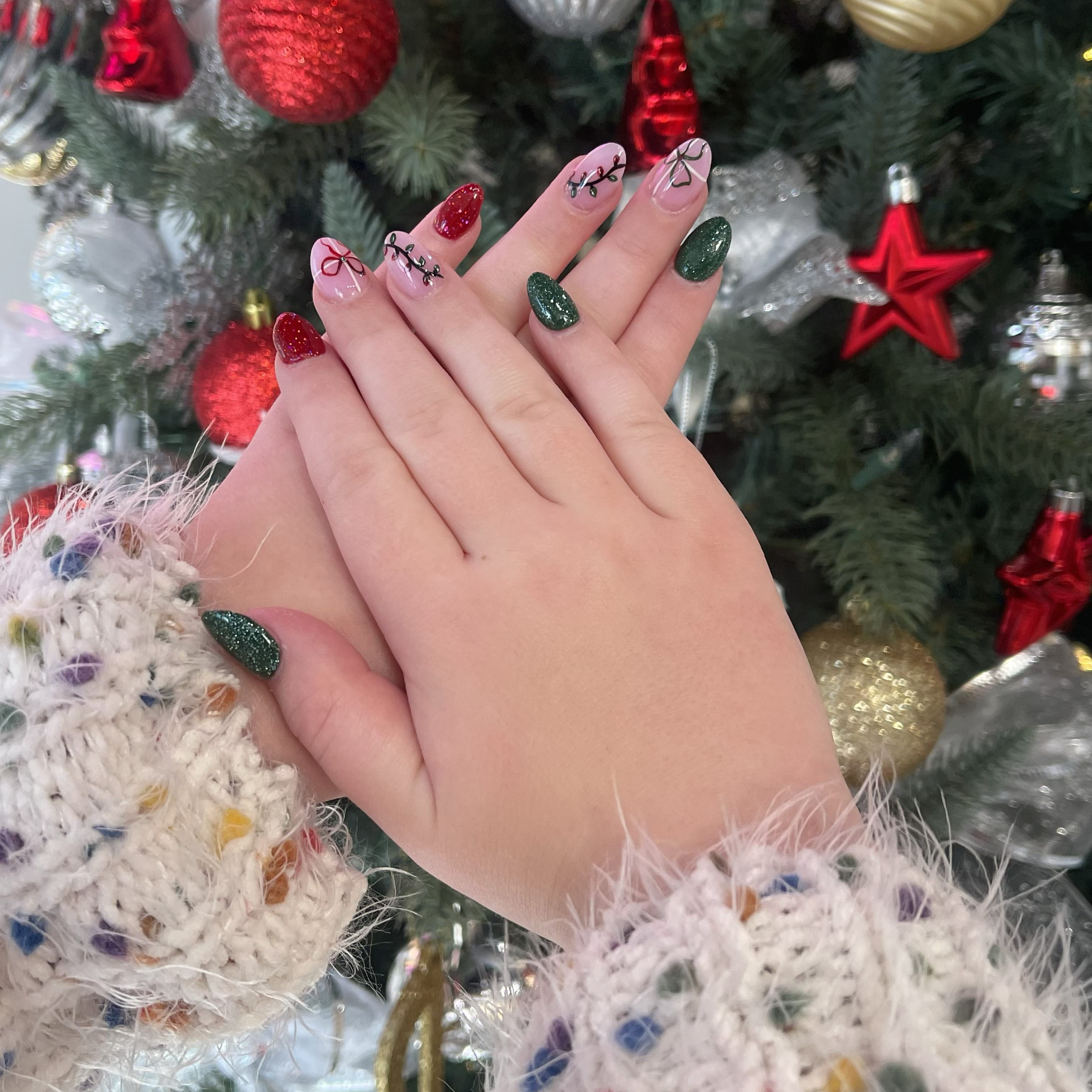 Nail Art for Christmas at Lux Nail Salon